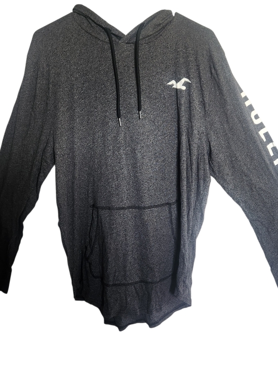 Hollister Other - Hollister Men's Black Heather Lightweight Hoodie Shirt Size XL